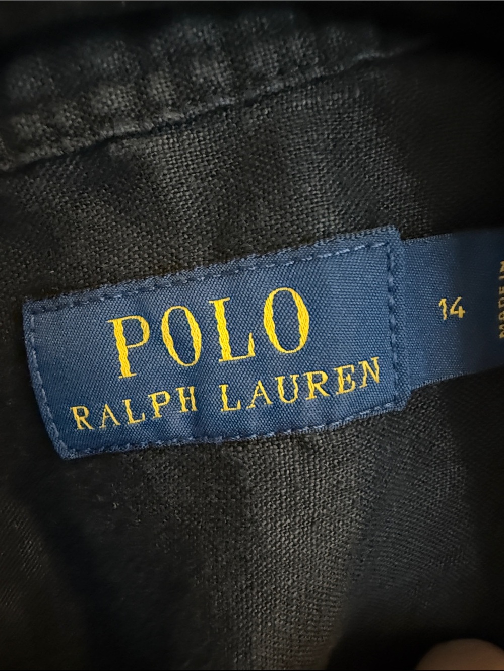 Polo by Ralph Lauren Black Sleeveless Tie-Front Midi Dress - Picture 2 of 2
